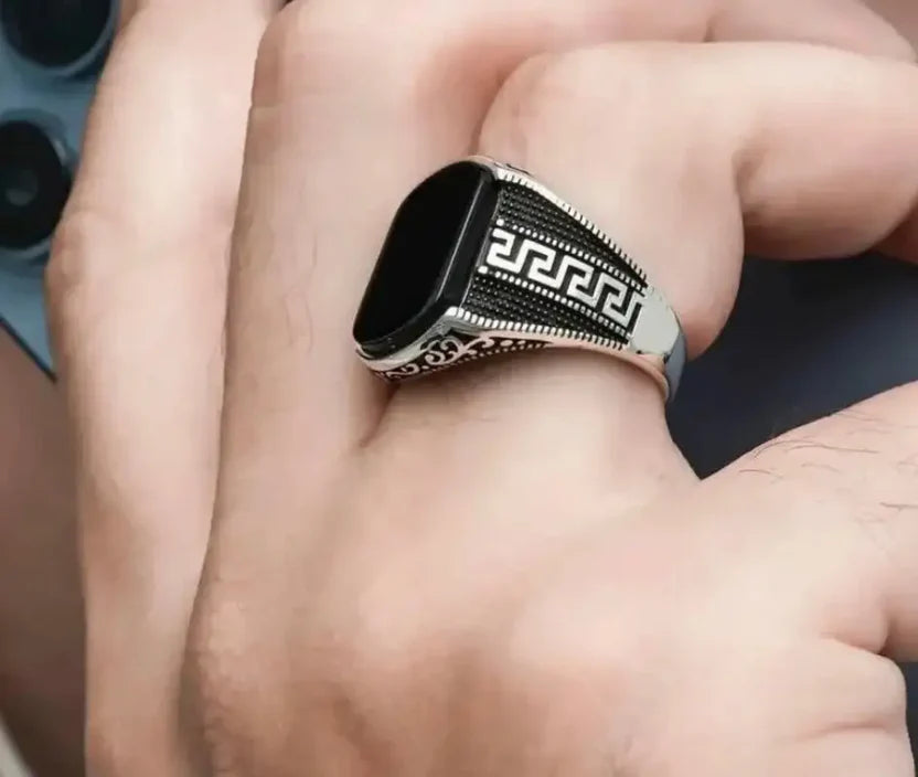 GREEK BLACK TURKISH RING
