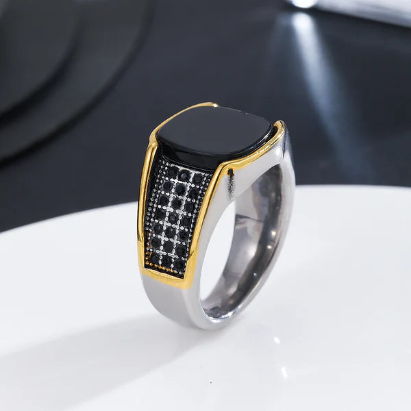 Royal Square Silver Ring