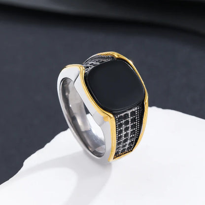 Royal Square Silver Ring
