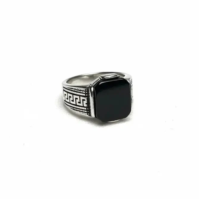 Nabest Stainless Onyx Black Gemstone Ring