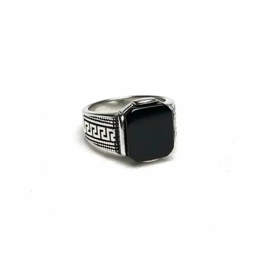 Nabest Stainless Onyx Black Gemstone Ring