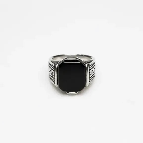 Nabest Stainless Onyx Black Gemstone Ring