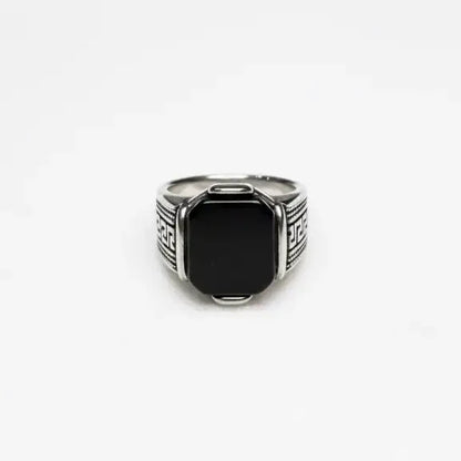 Nabest Stainless Onyx Black Gemstone Ring