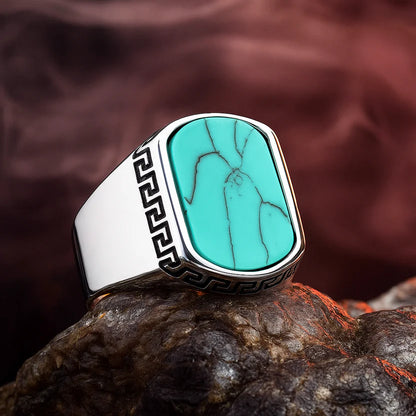 Feroza Onyx Turkish Ring