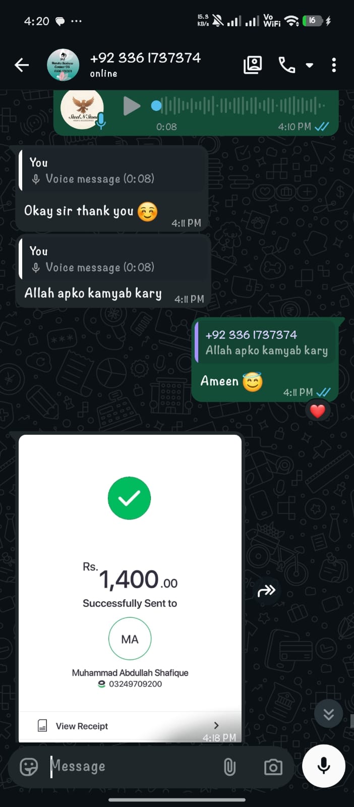 Customer review