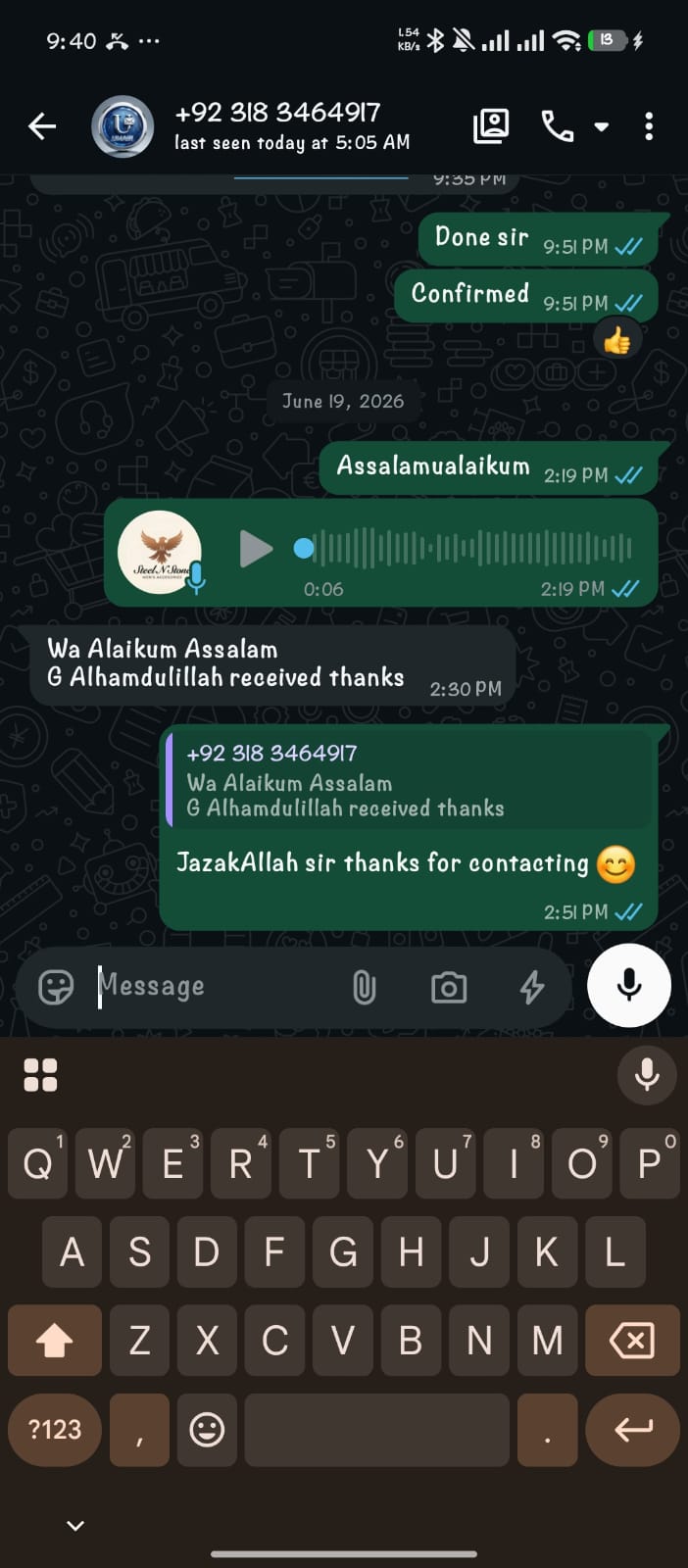 Customer review
