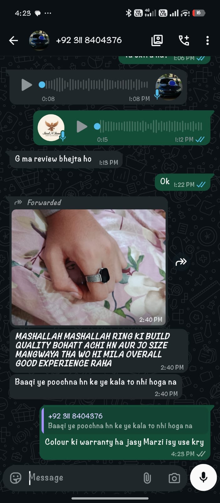 Customer review