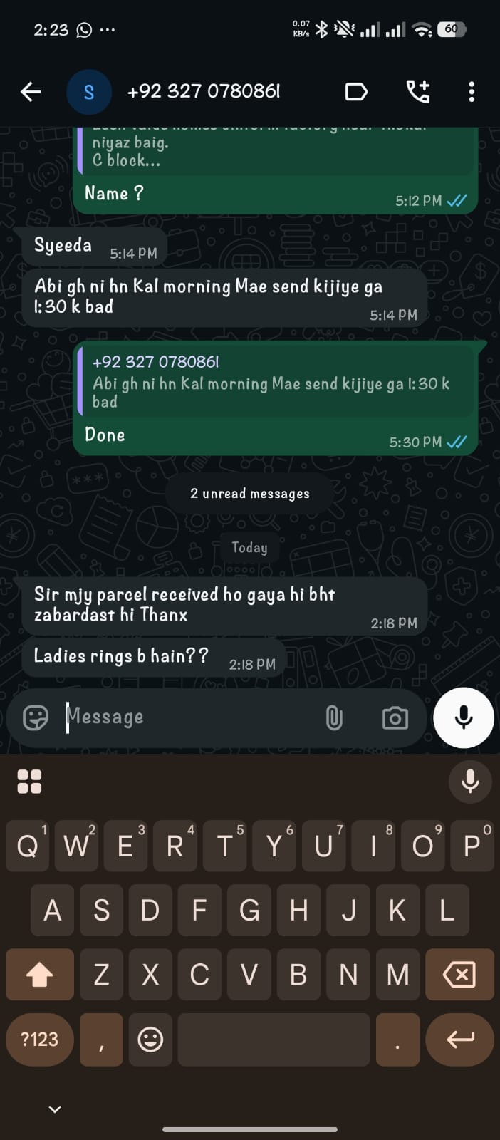 Customer review