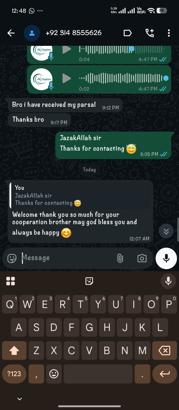 Customer review