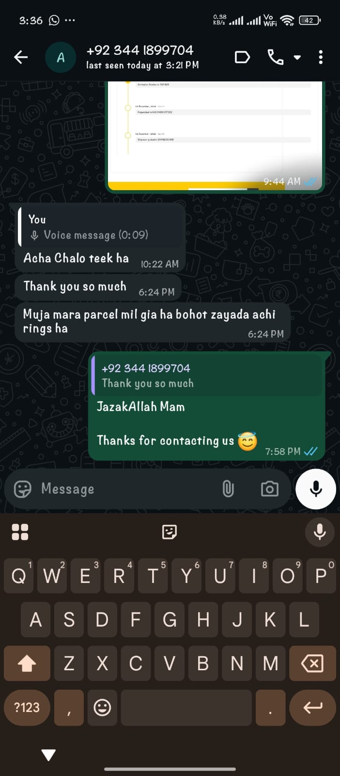 Customer review