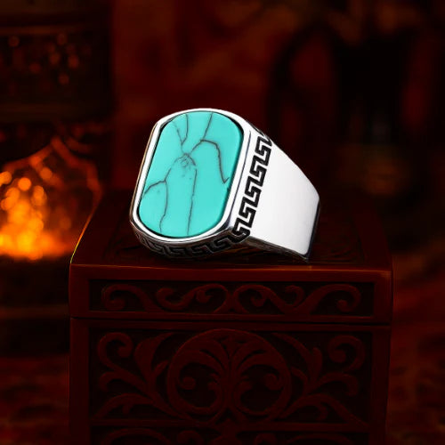 Feroza Onyx Turkish Ring